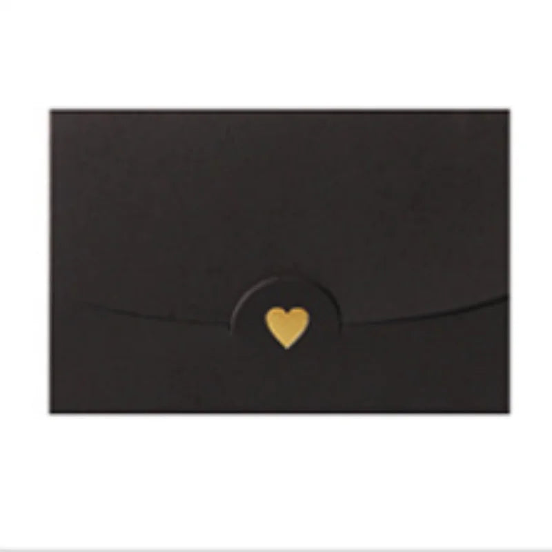20Pcs small greeting card envelope made of Western colored pearl paper material with exquisite hot stamping and embossed design