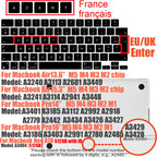 Multi-Language Keyboard Protector Compatible with for MacBook Air/Pro M5-M4 A2779,A3434,A3241 | Arabic, FR, RU, ES, IT Layouts