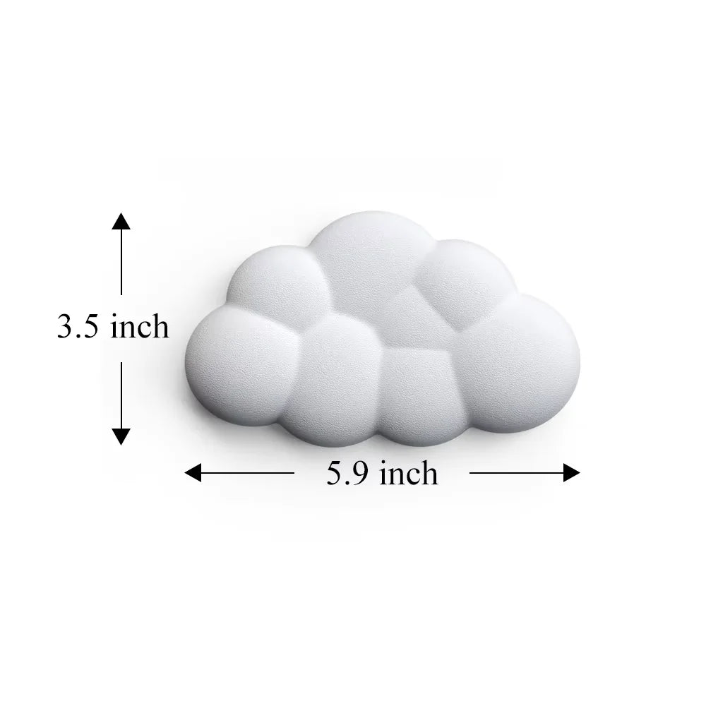Keyboard Cloud Wrist Rest Pad Anti-Slip Desk Mat Memory Foam Palm Rest Ergonomic Mouse Pad Typing Wrist Rest for Office