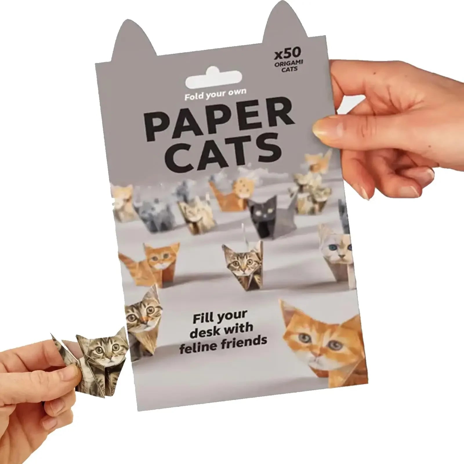 Creative DIY Paper Cats 50 Sheets DIY Origami Paper Handmade DIY Paper Cat Dog Dinosaur Fun Art Craft Folding Animal Folding Set