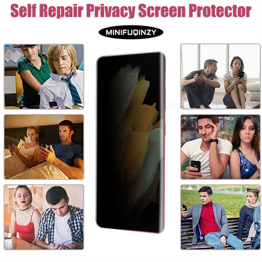 Self Repair Privacy Film For Samsung Galaxy S26 S25 S24 S23 Ultra S22 S21 S20 Plus  Anti-Spy Screen Protector Note 20 10 S10 5G