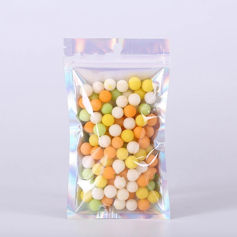 Resealable Laser Ziplock Bags For Necklace Food Storage Bags Pouch Packaging Bag Multifunctional Bubble Mailers