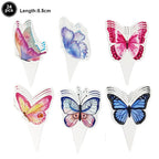 Butterfly Birthday Party Decoration Disposable Party Plates Cup Napkin Tablecloth Butterfly Knìfe Birthday Decoration Baby Showe