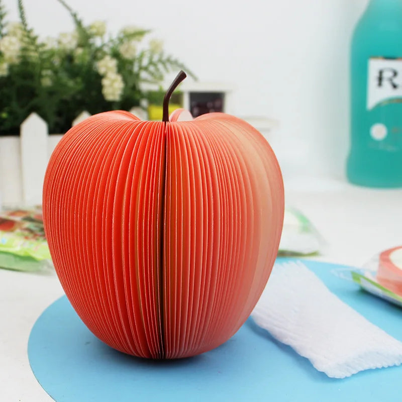 Creative Apple Sticky Notes DIY Sticky Notes, Fruit Sticky Notes Pear Office and Study Message Sticky Notes