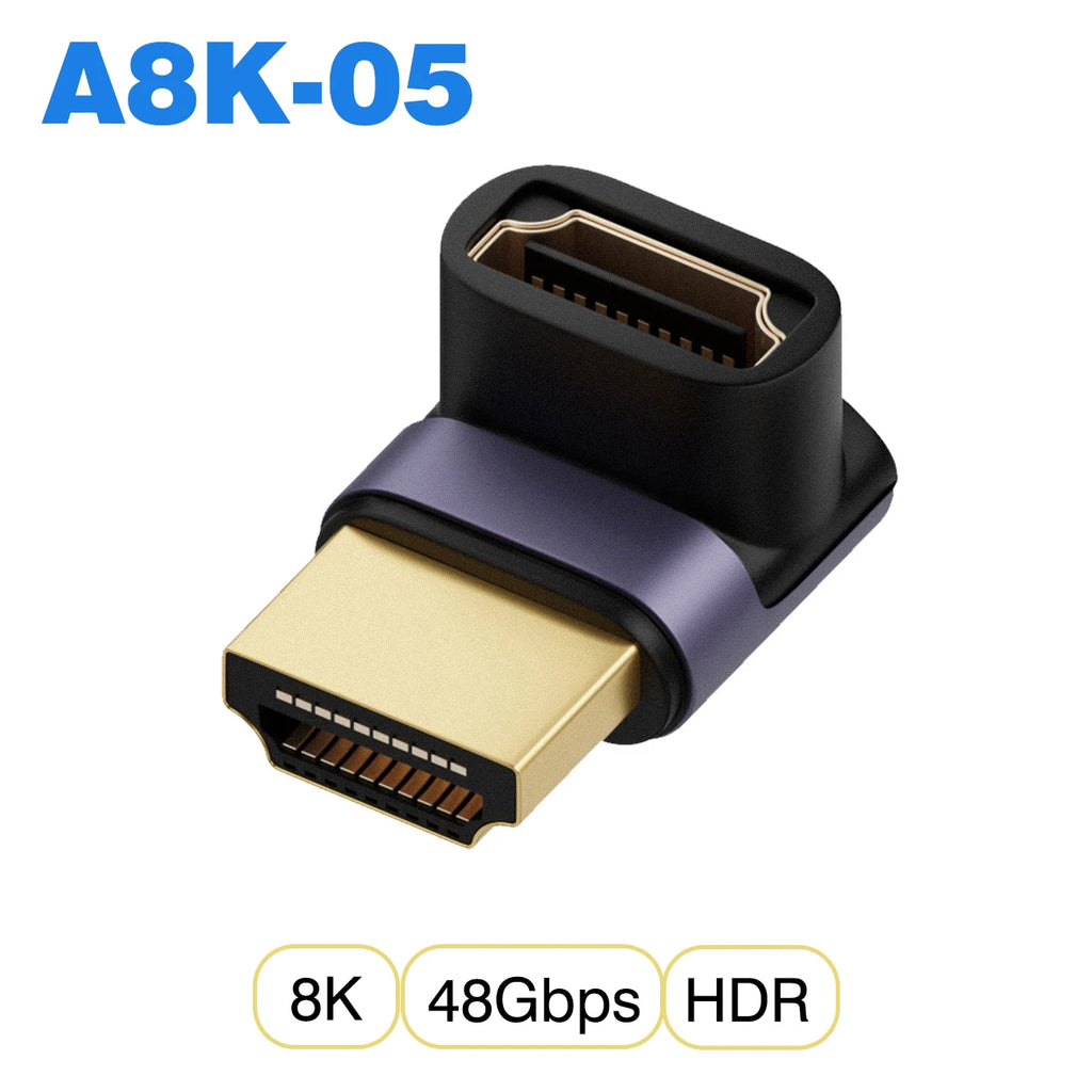 NNBILI HDMI2.1 48Gbps 8K@60Hz 4K@120Hz Ultra High-Speed Adapter Mini/Micro HDMI to HDMI Converter for PS5 X/S PC HDTV Projector