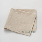 12pcs Napkins 40X40CM Plain Washed Cotton Tea Towel Dining Place Mats Wedding Party Christmas Linen Kitchen Cloths Table Decor