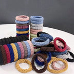 20Pcs Women Girls Simple Basic Elastic Hair Bands Ties Scrunchie Ponytail Holder Rubber Bands Fashion Headband Hair Accessories