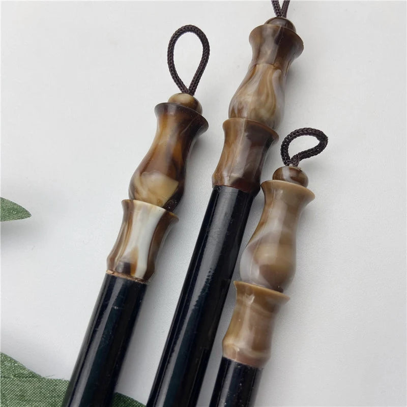 6pcs Wooden Calligraphy Brush Pen Set Different Models Chinese Painting Brush Pen Wool Weasel Hair Regular Script Writing Brush