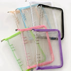 A5 Binder Cute Transparent Binder Notebook Filing Cabinet A5 Ring Pockets Leaf Filing Cabinet A5 Macaron Binder HYJ02