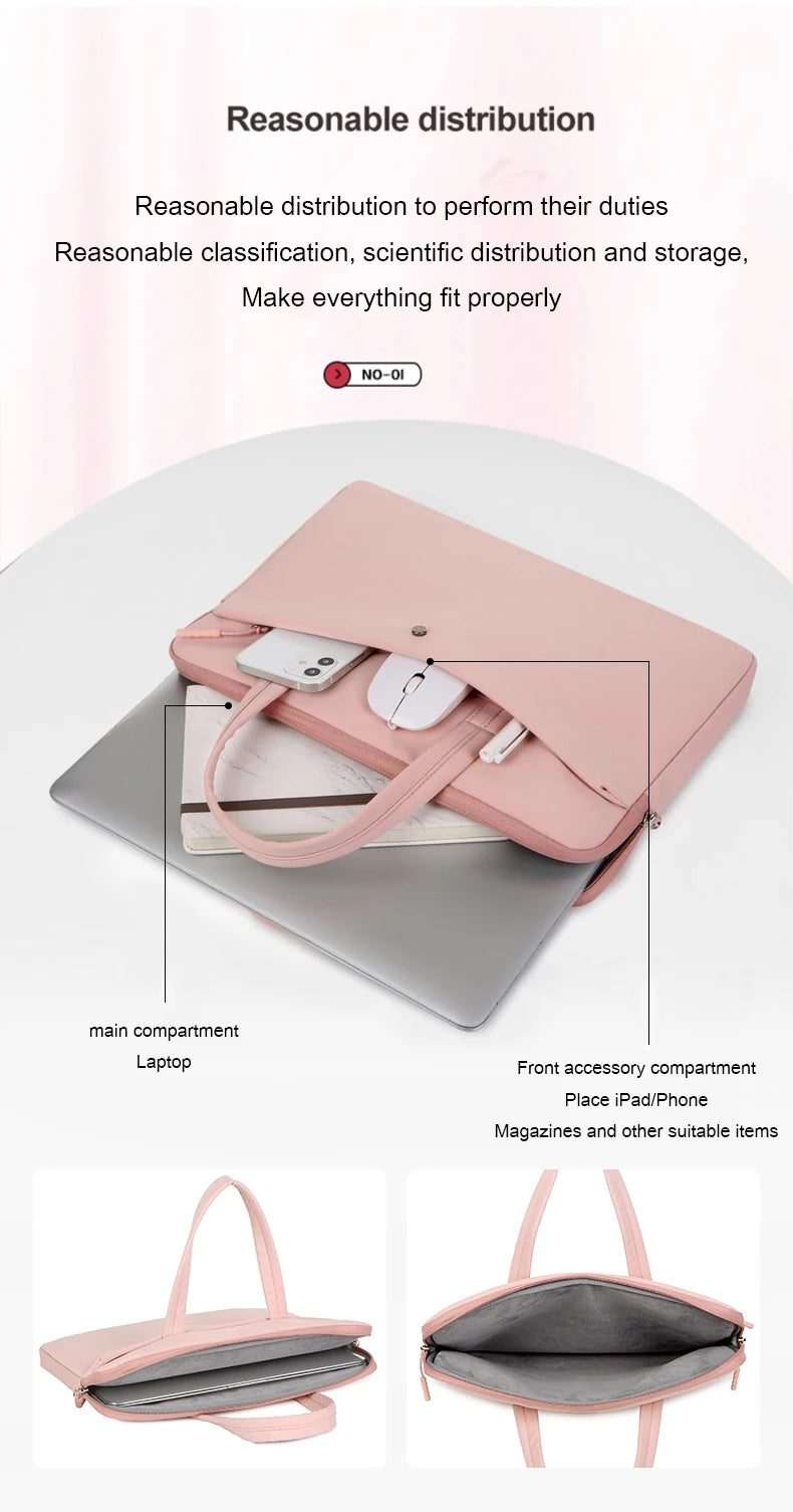 Laptop Case Waterproof Notebook Sleeve 13.3 14 15 15.6 inch For Macbook M1 Air Pro HP Acer Xiami Huawei Lenovo Laptop Bag Cover