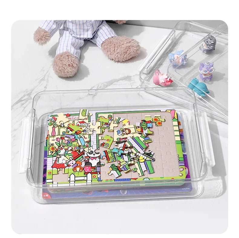 1pc/Test paper file sorting box Account book storage box A4 paper certificate storage box.