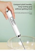 Egg Beater Handheld Electric Milk Frother Maker Drink Foamer Mixer Coffee Creamer Whisk Frothy Stirring Home Kitchen Gadgets