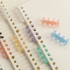 10Pcs Binding Spines Snap Split Binder Rings Learning Cards A4 A5 A6 Notebook Loose Leaf Stationery Office Supplies Plastic