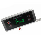 High-precision LCD Magnetic Digital Protractor Inclinometer Level Box Waterproof Angle Meter Finder 0~360 Degree V-Groove