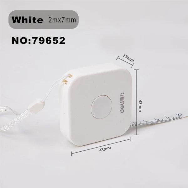 Deli 1.5m 2m Measure Tape Double Scale Body Sewing Flexible Ruler for Kids Aldult Height Waist Measuring Tailor Craft Soft Ruler