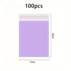 100Pcs Purple Courier Envelope Shipping Packaging Bags Poly Mailer Bag Waterproof Storage Bag Self Adhesive Seal Plastic Packagi