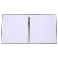 A4 3 Ring Binder Minimalist Design Fabric Hardcover Document Protector for School Office Home Use Paper Page Organizer Report