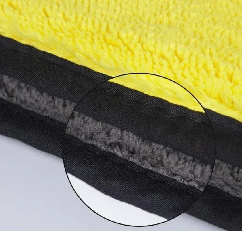 Double Sides Car Microfiber Towels Auto Detailing Drying Cloth Hemming Super Absorbent Washing Cleaning Cloths Rags Clean Tools