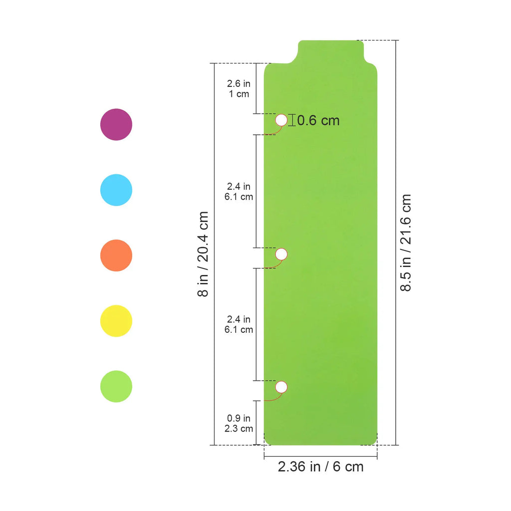 5Pcs Professional Notebook Dividers with Writeable Tabs Colorful Index Dividers for Binders Planners Diaries Hard Cover