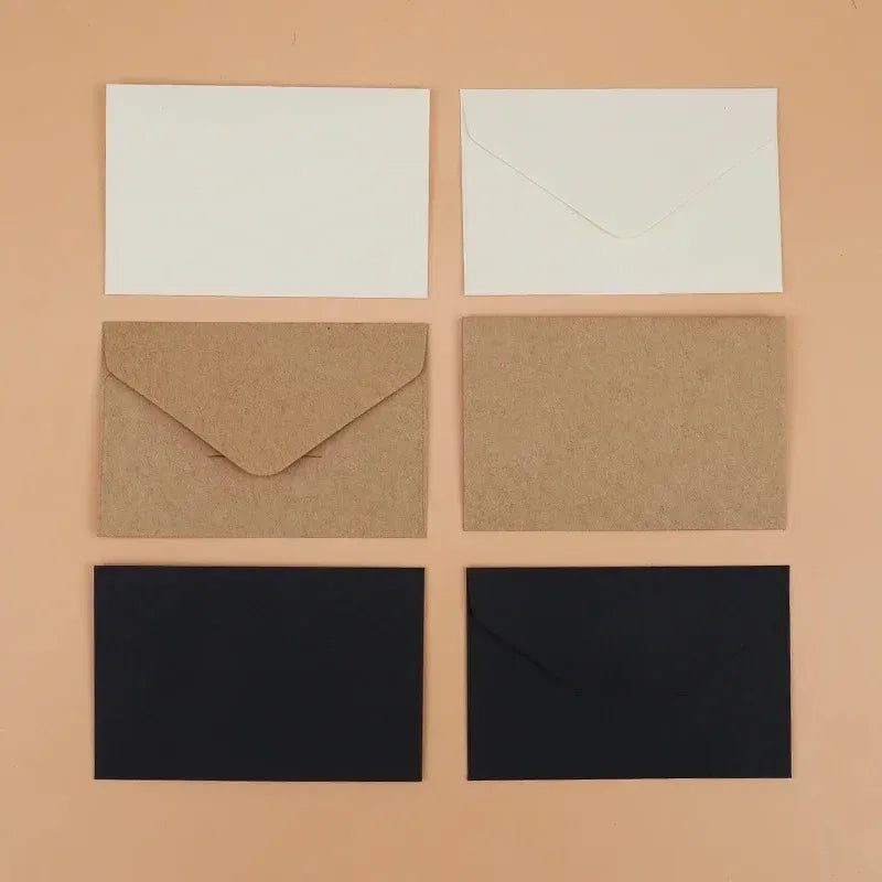 10/20/40/80PCS Gift Envelope Blank Mini Paper Window Envelopes Wedding Invitation Envelope Envelopes for Letters  Mailers