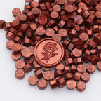 100pcs/bag Octagonal Sealing Wax Beads for Wax Stamps is Suitable for Wedding Invitations, Envelope Cards, Christmas Gift