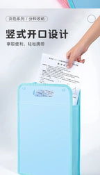 Professional A4 Portable Briefcase Bag - Durable, Self-Seal File Organizer with Handle for Office, School, Graduation