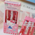 Genuine 3Pcs Kawaii Sanrio 0.5mm Gel Pens Cute Hello Kitty Cinnamoroll Kuromi Black Pen School Student Stationery Supplies Gifts