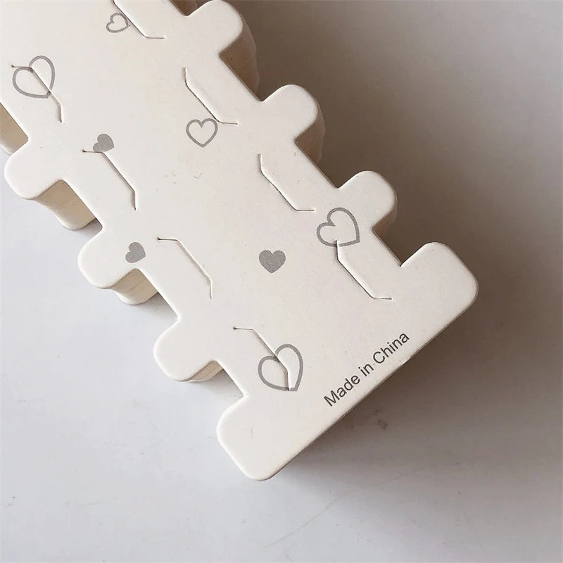 50PCS Hairpin Long Paper Card Hairband Display Card For DIY Hair Jewelry Packing Hair Clip Hairband Bracelet Retail Price Tag