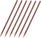 6Pcs/Set Chinese Calligraphy Brushes Hook Line Paint Pen Brush Painting Writing Small Regular Script Art Watercolor Ceamic Brush