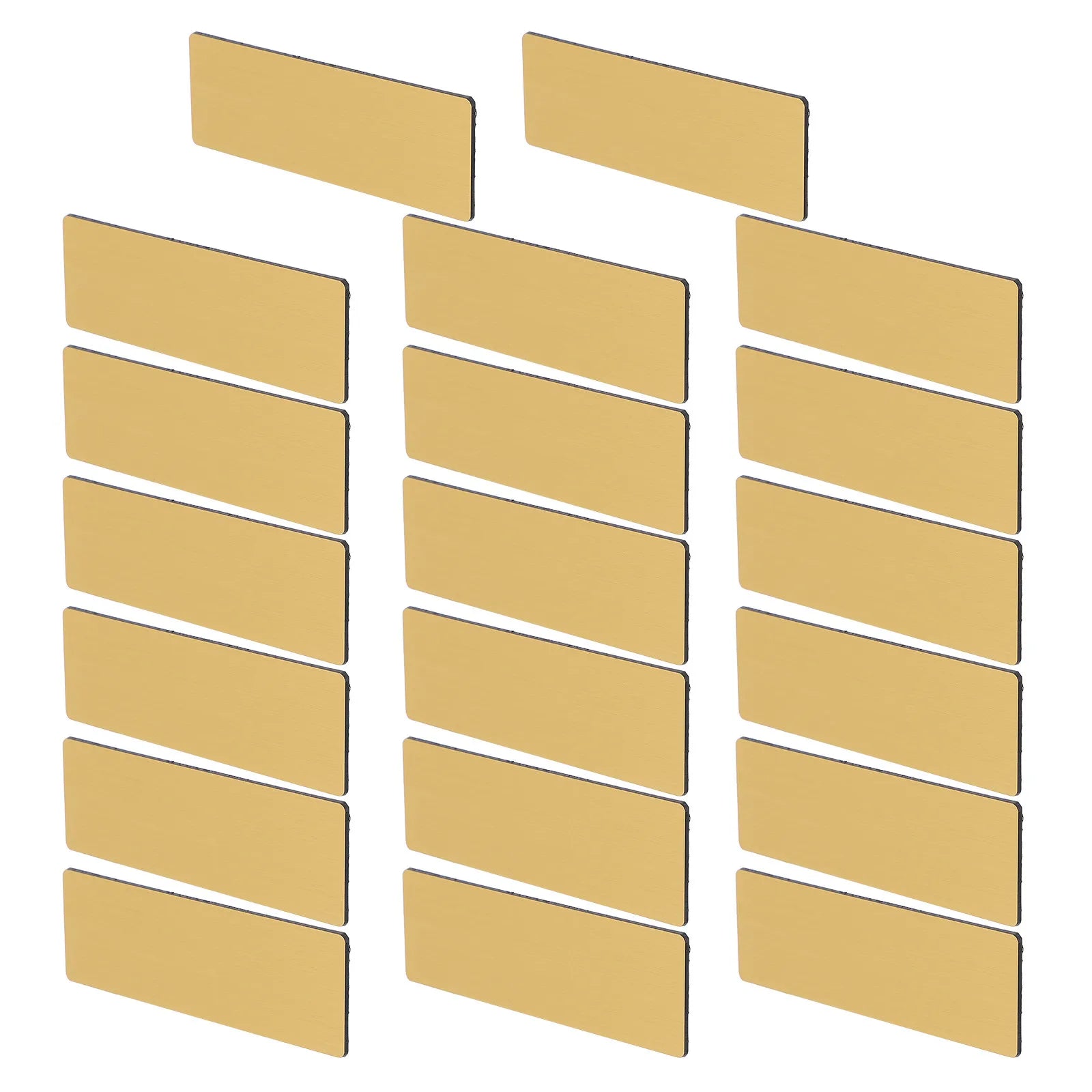 20Pcs Blank Name Tags with Pin Backs for Office Employees Identification DIY Reusable Plastic Name Badges for Workplace Meetings