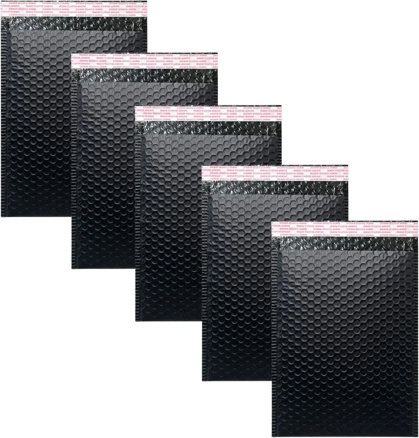 10/60x Bubble Mailers Self Seal Padded Envelopes Waterproof Business Mailing Packages Multi-size Shipping Bags Black White Pink