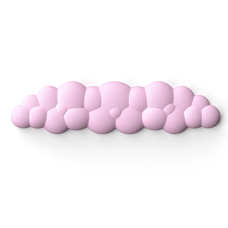 Cloud Shape Wrist Rest Pad Soft  PU Material Anti-Slip Rubber Base Memory Foam for 100 Keys 87 Keys 68keys Keyboard Mousepad