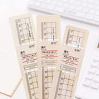 20CM Minimalist Unprinted Straight Edge Transparent Square Acrylic Plastic Multifunctional Student Scale Stationery Supplies