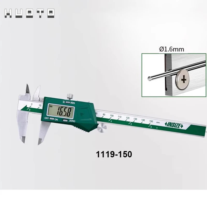 Insize Electronic Digital Caliper 1108 Series Stainless Steel 0.01 Precision 150mm 200mm 300mm Measurement Tool