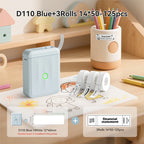 NIIMBOT D110 Upgraded Version Thermal Label Printer Mini Portable Name Tag Label Maker With Tape for Office Home Kitchen School