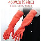 Extended Latex Dishwashing Gloves-Thickened, Tear-Resistant Household Gloves for Kitchen Cleaning,Laundry,Car Washing Labor Work