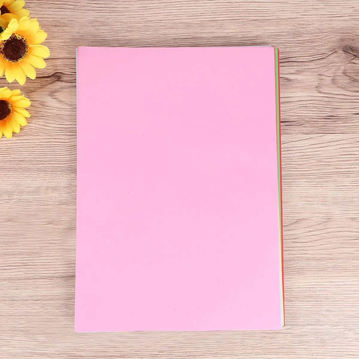 100Pcs Construction Paper Assorted Bright Colors A4 Size Eco Friendly Folding Paper for Kids Crafts Teachers Classroom Projects