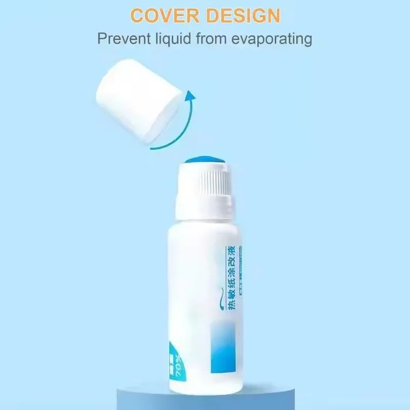 20ml 30ml 50ml Thermal Paper Correction Fluid Fast-Drying Anti Peep Identity Information ID Info Privacy Protector Quick Eraser