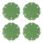 Lotus Shaped Embroidered Edge Napkins 4pcs/set Thickened Pure Cotton Breathable Placemats for Weddings Christmas Daily Party