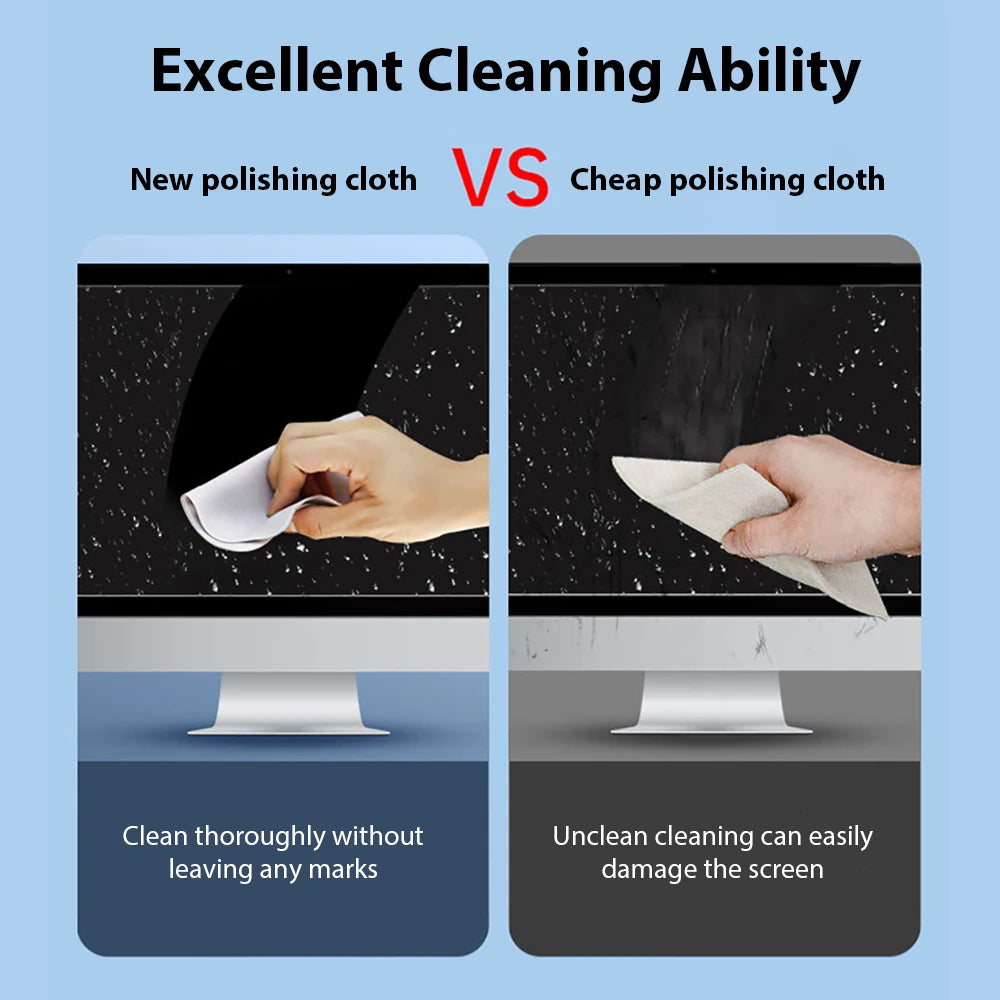 Polishing Cloth For Apple iPhone Nano-Texture Screen Cleaning Cloth For iPad Tablet Macbook Watch Lens Display Wiping Cleaner
