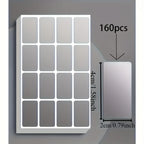 160/250pcs Detachable Waterproof Label Stickers, Handwritten Label Paper Suitable for Office Storage Boxes, Relocation Folders