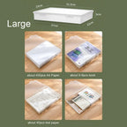 Portable A4 A5 File Organizer Multifunctional Transparent Document Storage Container Dustproof File Box Home Office Supplies