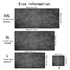 Grey series Mouse Pad Large Computer Office Game Table Mats XXL Rubber Anti-slip Gaming Keyboard Mousepads Long Desk Pads