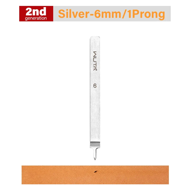 WUTA 1pc 3/4/5/6mm Leather Chisel Tool Diamond Pricking Iron Basic Hole Punch Stitching Leather Craft Tools