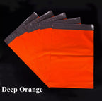 100PCS Red/Orange Poly Mailer Adhesive Envelope Bag DIY Logo Print T-shirt Gloves Gift Shoes Box Express Gift Packaging Pouches