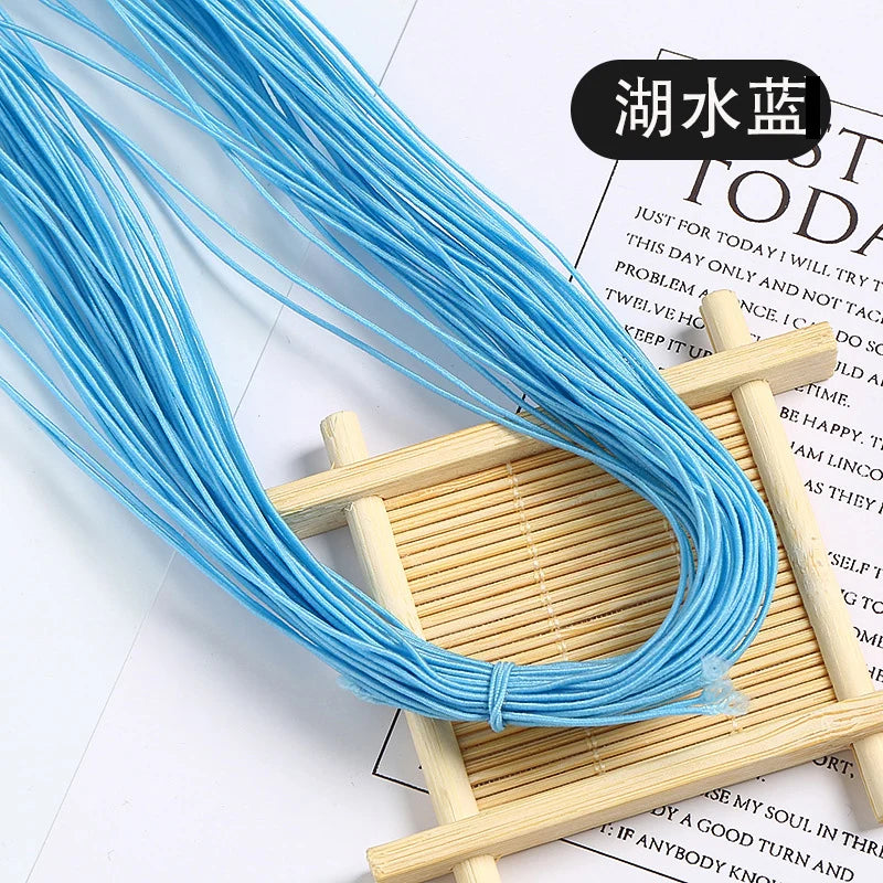 1.5mm Colorful High-Elastic Round Elastic Cord Rope Rubber Band Elastic Spandex Band Trim DIY Sewing Accessories