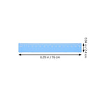 4Pcs Metal Ruler Set Aluminum Alloy Geometry Math Drawing Measuring Stationery Kit for Students School Office Use