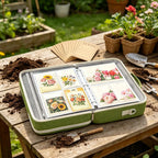 Plant Storage Binder Organizer Holds 120 Packets 3-Ring Container 30-Sheet Garden Saving Binder Bag For Gardeners Hobbyists