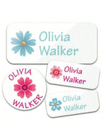 Custom Name Stickers 130 Pieces - Waterproof Personalized Adhesive Labels for Clothing