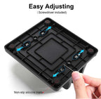 Dual-Slot Vertical Laptop Stand Holder Adjustable Double Desktop Notebook Dock Space-Saving for MacBook HP Dell Chrome Book iPad